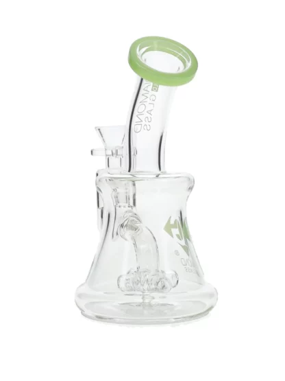 7" Cross Percolator Dab Rig by Diamond Glass