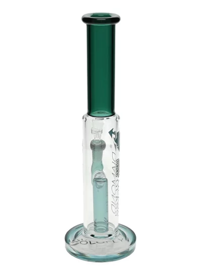 10" Cylinder Straight Tube Water Pipe by Diamond Glass