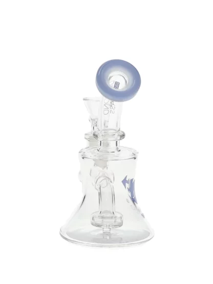 6" Showerhead Perc Mini Dab Rig by Diamond Glass