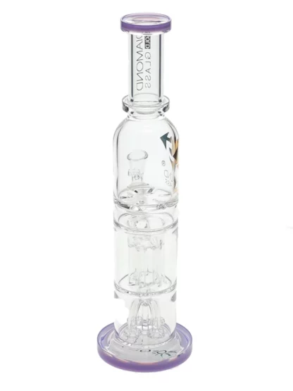 14.5" Triple Chamber Water Pipe by Diamond Glass