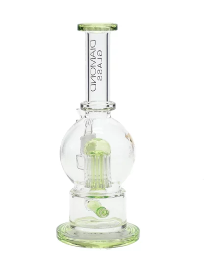 10" Orb Showerhead Dab Rig by Diamond Glass
