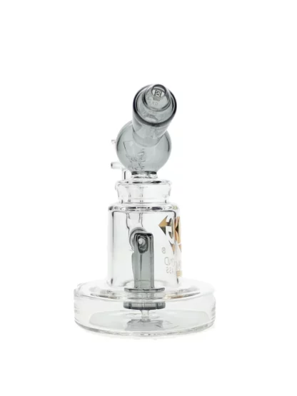6" Galex Showerhead Perc Mini Dab Rig by Diamond Glass