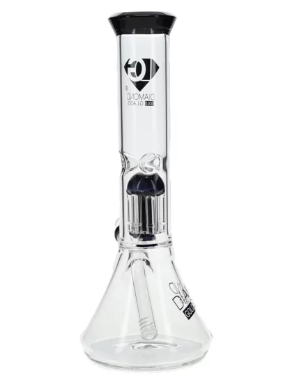 11″ Clear Mansion Showerhead Beaker Bong by Diamond Glass