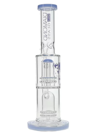 14" Kodos Stemless x Dome Showerhead Percs Water Pipe by Diamond Glass