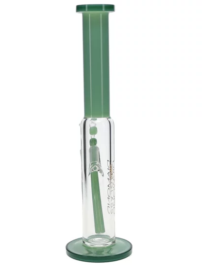 15" Slit Straight Tube Water Pipe by Diamond Glass