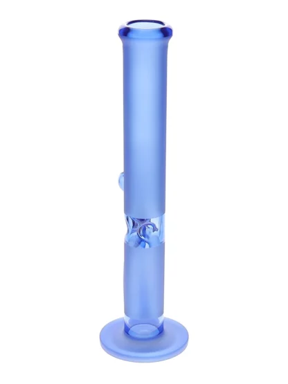 16" Straight Tube Sandblasted Water Pipe by Diamond Glass