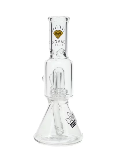 8" Diamond Glass Beaker Showerhead Perc Water Pipe