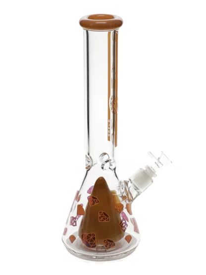 14" Pyramid Perc Water Pipe by Diamond Glass