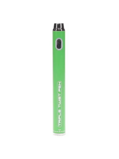 Luzid Black Triple Twist Vape Pen 900mAh - Green