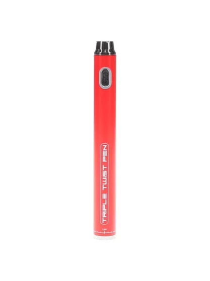 Luzid Black Triple Twist Vape Pen 900mAh - Red