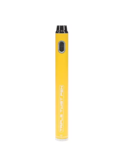 Luzid Black Triple Twist Vape Pen 900mAh - Yellow