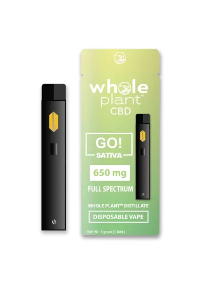 Whole Plant CBD Sativa GO Disposable Vape Pen