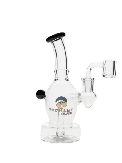 6" Tsunami Concentrate Rig Mini Ege Water Pipe - Black