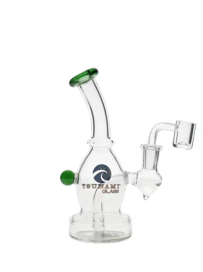 6" Tsunami Concentrate Rig Mini Ege Water Pipe - Green