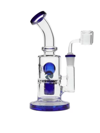 9" Tsunami Concentrate Rig Bucket Ball Water Pipe - Blue