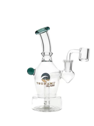 6" Tsunami Concentrate Rig Mini Ege Water Pipe - Teal