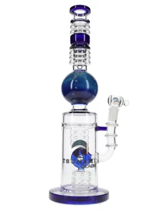 16" Tsunami Swiss Donut Swiss Water Pipe - Blue