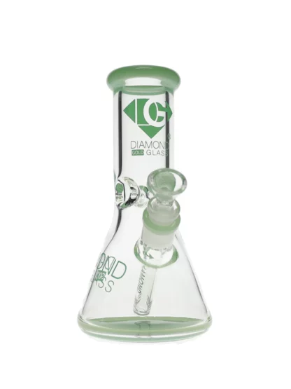 8" Hitter No Perc Beaker Water Pipe by Diamond Glass