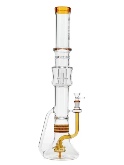 20" Transparent Straight Neck Beaker Water Pipe by Lotus Glass