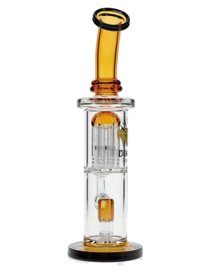 10" Diow Deux Tree x Stool Percs Water Pipe by Diamond Glass