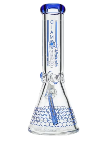 12" Dalmont No Perc Thick Joint Beaker Water Pipe by Diamond Glass