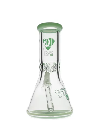 8" Hitter No Perc Beaker Water Pipe by Diamond Glass