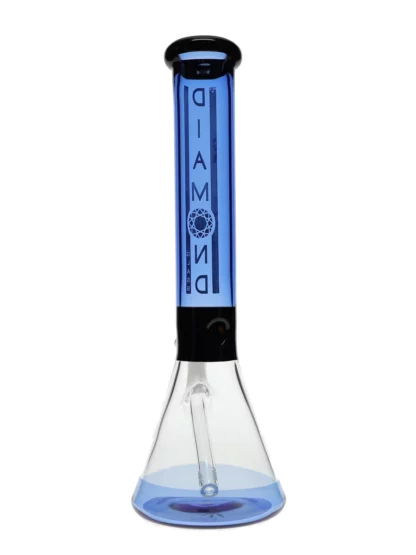 18" Khiva No Perc Beaker Water Pipe by Diamond Glass