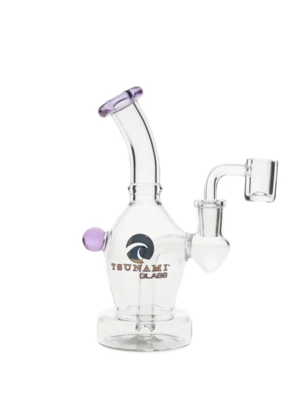 6" Tsunami Concentrate Rig Mini Ege Water Pipe - Purple