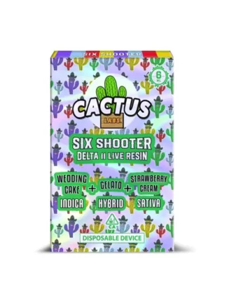 Wedding Cake | Gelato | Strawberry Cream Cactus Labs Six Shooter D11 Live Resin Disposable