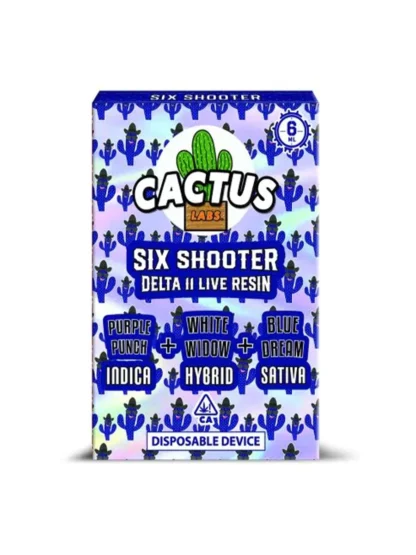 Purple Punch | White Widow | Blue Dream Cactus Labs Six Shooter D11 Live Resin Disposable