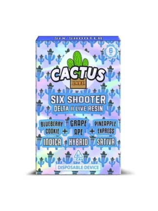 Blueberry Cookie | Grape Ape | Pineapple Express Cactus Labs Six Shooter D11 Live Resin Disposable