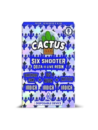 Birthday Cake | OG Kush | Zkittles Cactus Labs Six Shooter D11 Live Resin Disposable