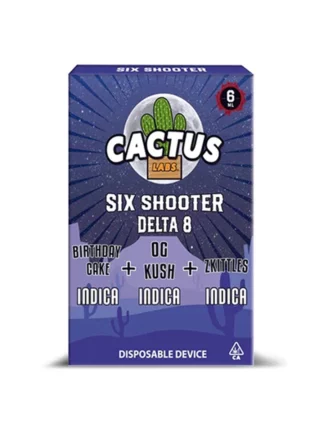 Birthday Cake | OG Kush | Zkittles Cactus Labs Six Shooter D8 Disposable