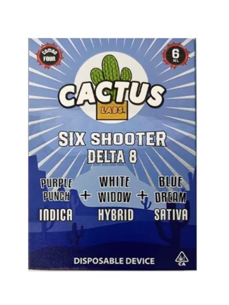 Purple Punch | White Widow | Blue Dream Cactus Labs Six Shooter D8 Disposable