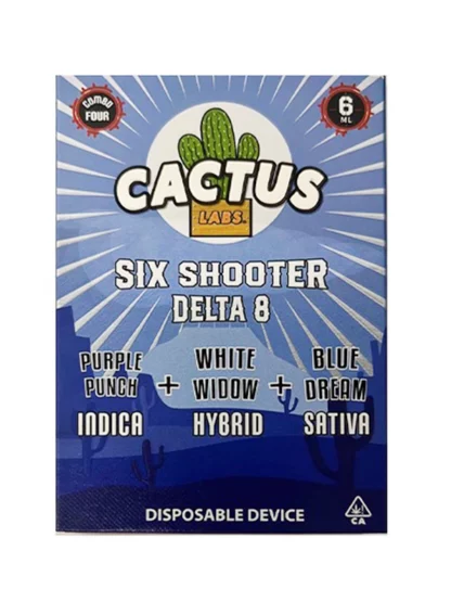 Purple Punch | White Widow | Blue Dream Cactus Labs Six Shooter D8 Disposable