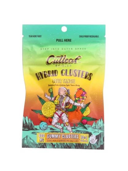 Sour Tangie Hybrid Cutleaf Gummy Clusters 600mg