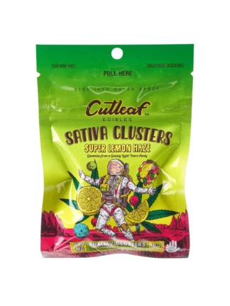 Super Lemon Haze Sativa Cutleaf Gummy Clusters 600mg