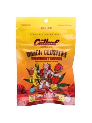 Strawberry Banana Indica Cutleaf Gummy Clusters 600mg