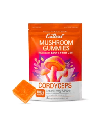 Cordyceps Mango Cutleaf Mushroom CBD Gummies 1000mg