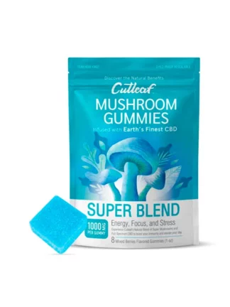 Super Blend Mixed Berries Cutleaf Mushroom CBD Gummies 1000mg