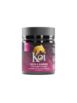 Sour Cherry Koi D8 THC Gummies 500mg