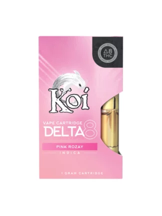 Pink Rozay Indica Koi D8 THC Vape Cartridge