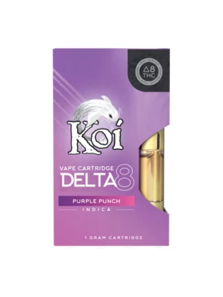 Purple Punch Indica Koi D8 THC Vape Cartridge