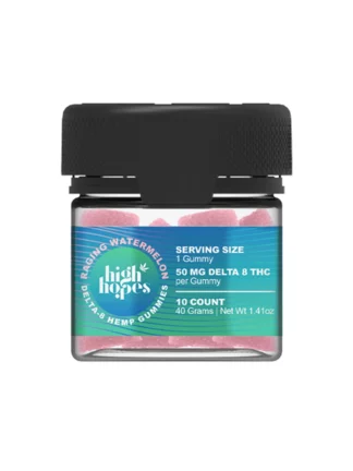 Raging Watermelon Koi High Hopes D8 THC Gummies 50mg