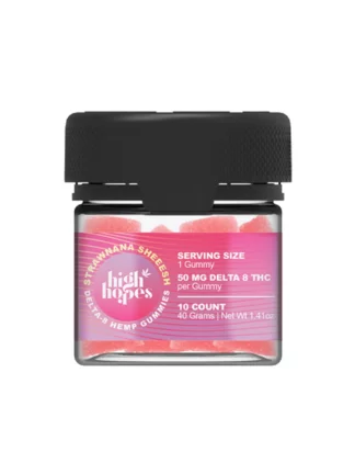 Strawnana Sheeesh Koi High Hopes D8 THC Gummies 50mg