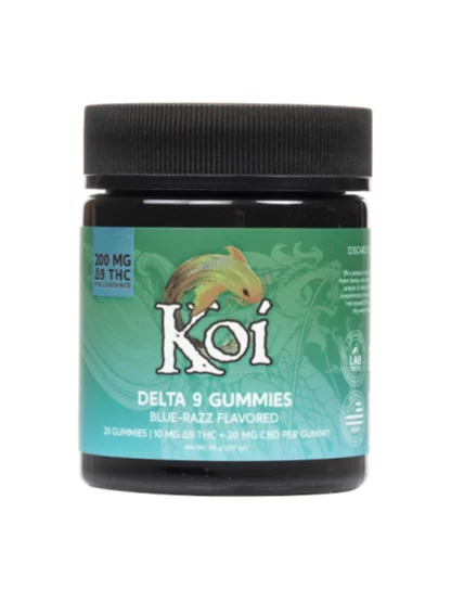 Blue-Razz Koi Delta 9 THC Gummies 400mg