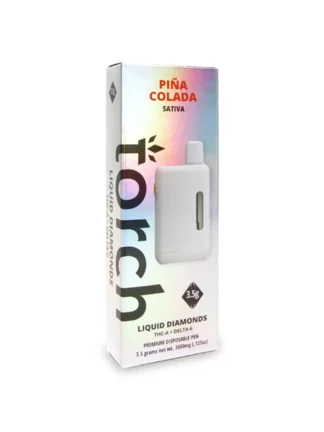 Pina Colada Sativa Torch D6+THC-A Liquid Diamonds Vape 3.5G