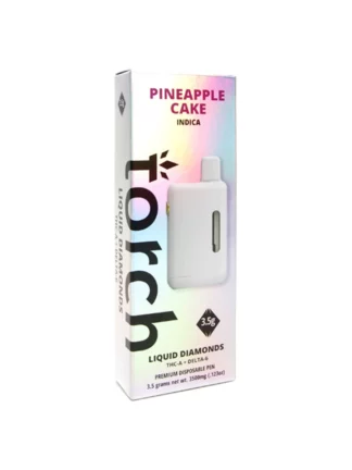Pineapple Cake Indica Torch D6+THC-A Liquid Diamonds Vape 3.5G