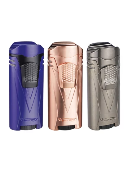 Vector Ironquad Quadruple Flame Torch Lighter