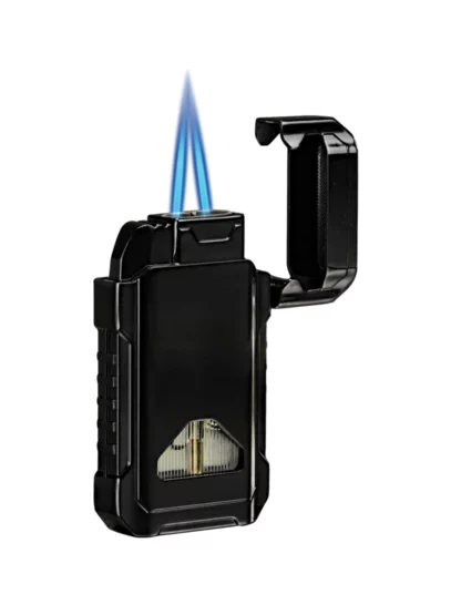 Vector Shield Double Flame Torch Lighter - Black Matte